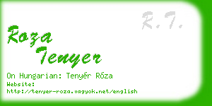 roza tenyer business card